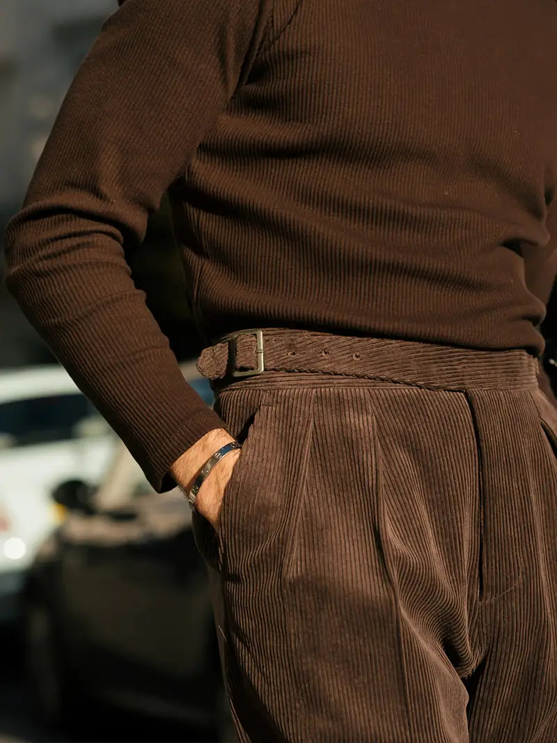 Kahverengi Kadife Pantolon